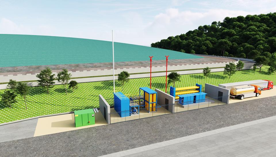 This image shows a simulation of the project.