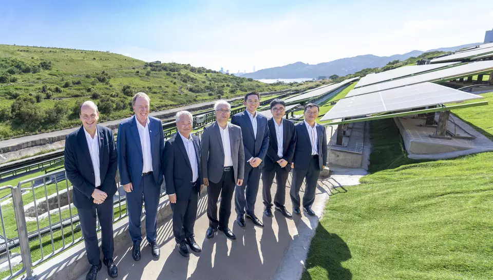 Group photo at TKO Solar Farm 