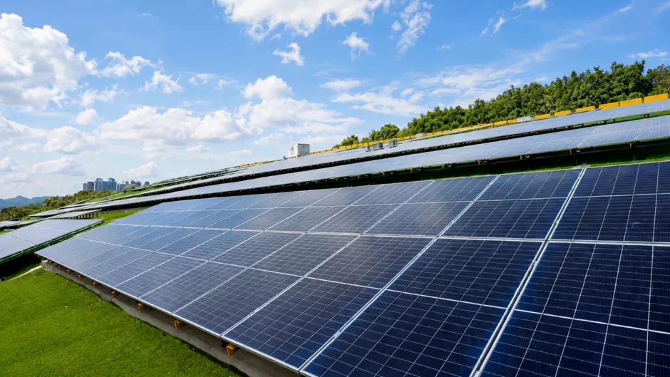 solar panel side view